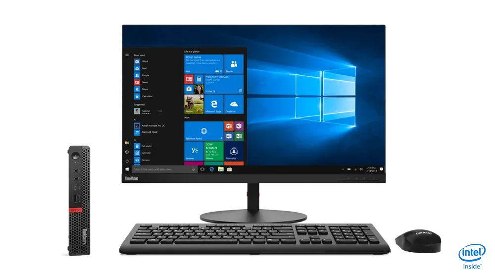Мини ПК LENOVO ThinkCentre M70q Gen 2 Intel Core i5-11500T 1500Ghz 6/12 /ОЗУ  8GB DDR4 / 256Gb SSD / WIN10PRO — фото 4