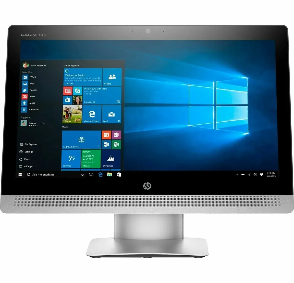 Моноблок HP  EliteOne 800 G2 -Core i3-6100 - 3.90GHz 2/4 / ОЗУ4 DDR4/ SSD256 NVME/WIN10PRO /23,8 FULL HD  1920*1080 — фото 2