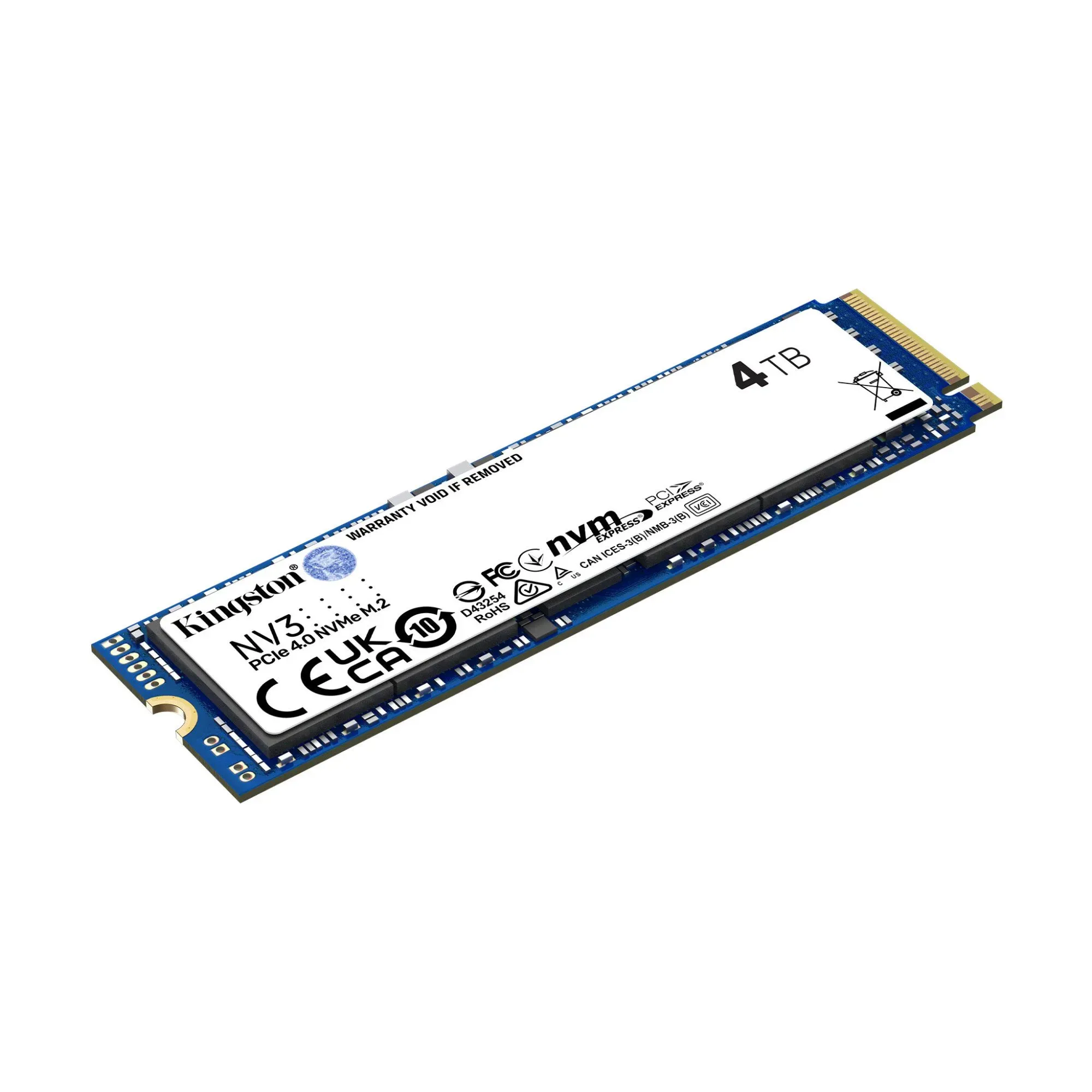 Твердотельный накопитель SSD 4000 Gb M.2 2280 Kingston SNV3S/4000G, PCIe NVMe Gen 4x4, W6000/R5000 — фото 3