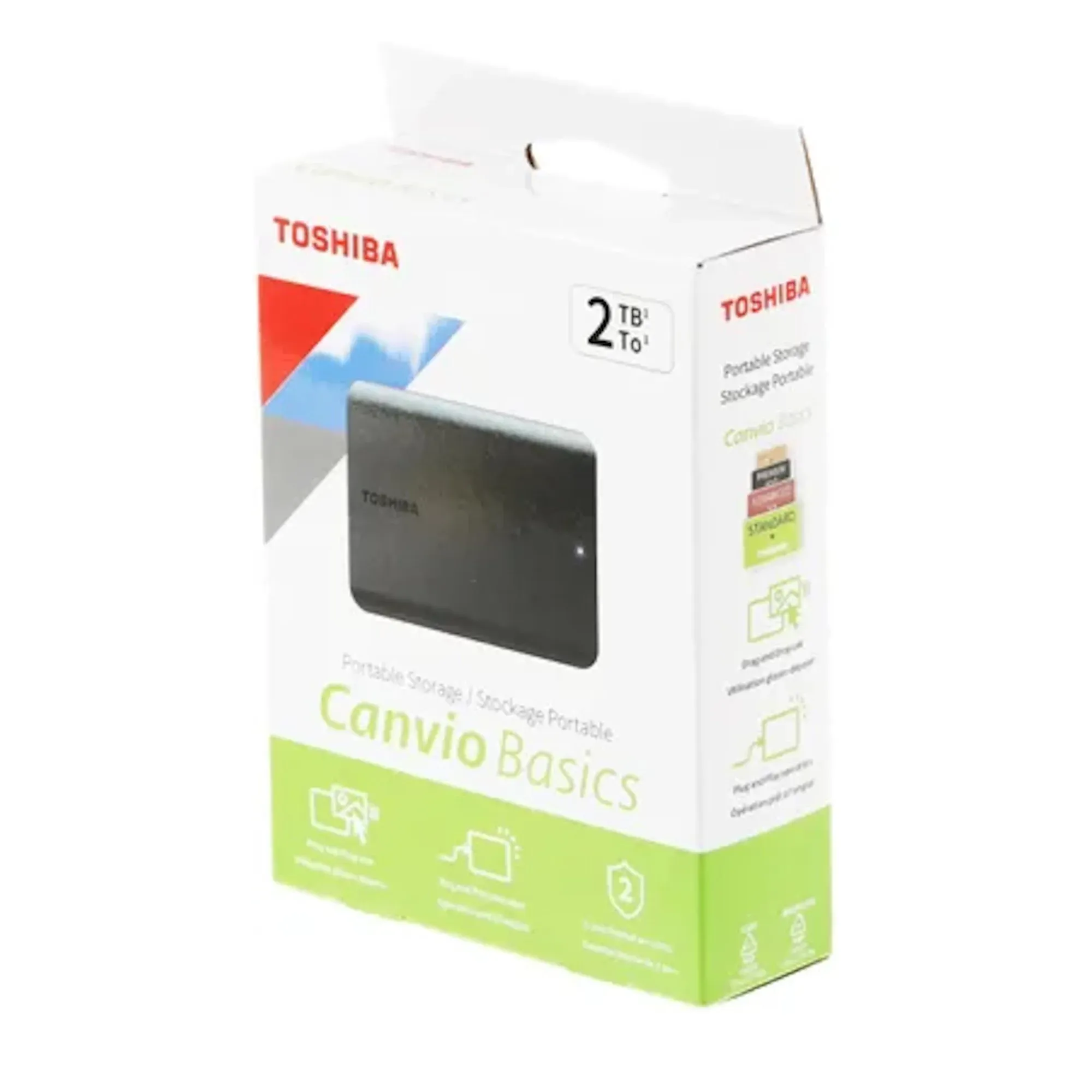 Внешний жесткий диск Toshiba 2Tb Canvio Basics HDTB520EK3AA, 2.5", Black, USB3.2 — фото 6