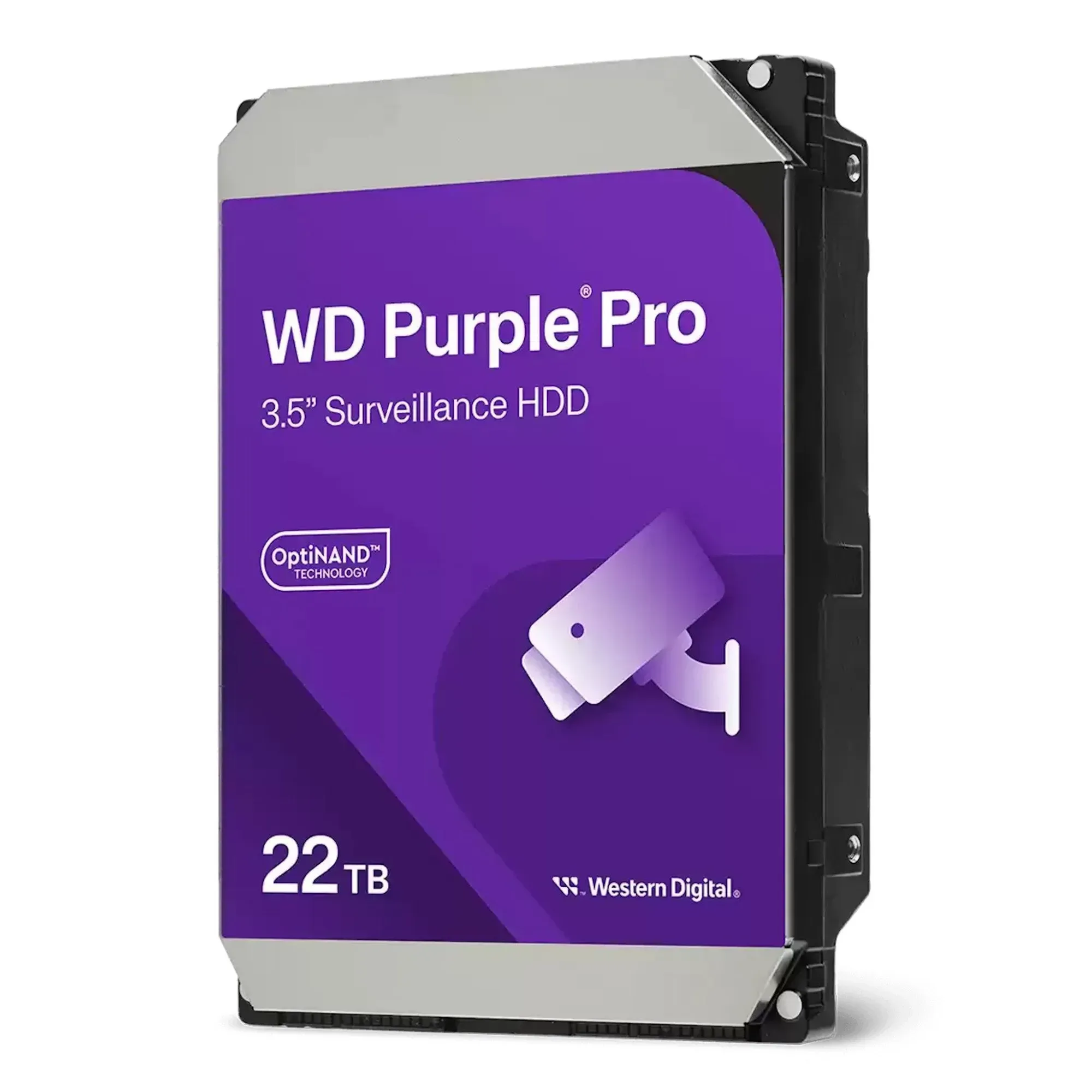 HDD Video Surveillance WD Purple Pro 22TB CMR (3.5'', 512MB, 7200 RPM, SATA 6Gbps, 550TB/year) — фото 1