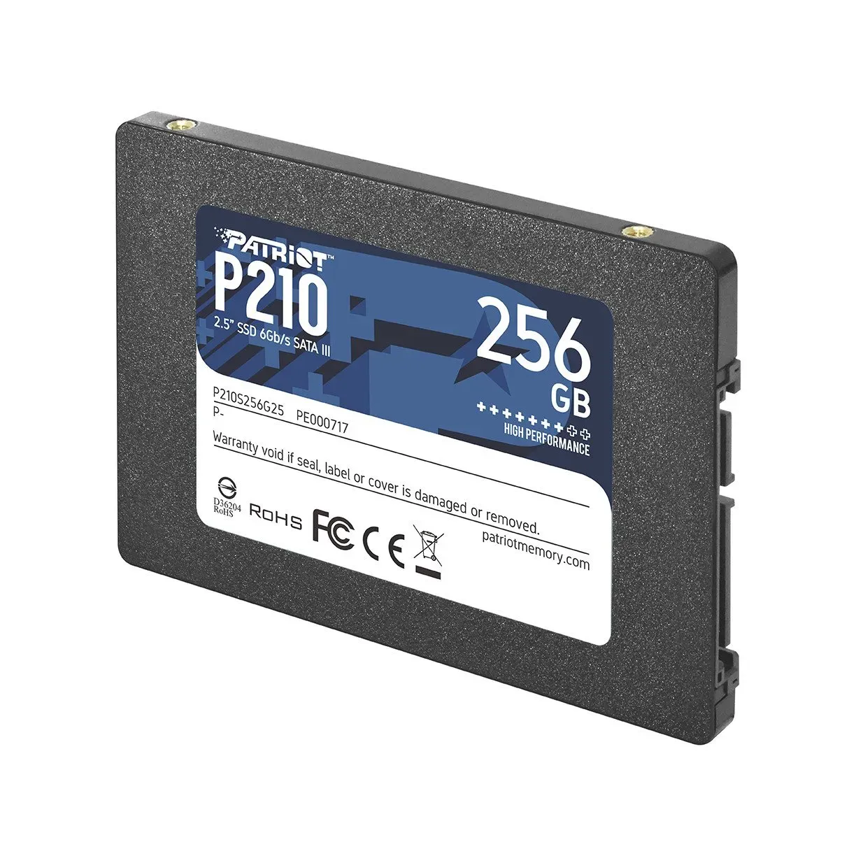 Твердотельный накопитель SSD 256 Gb SATA 6Gb/s Patriot P210 P210S256G25 2.5" 3D TLC — фото 1