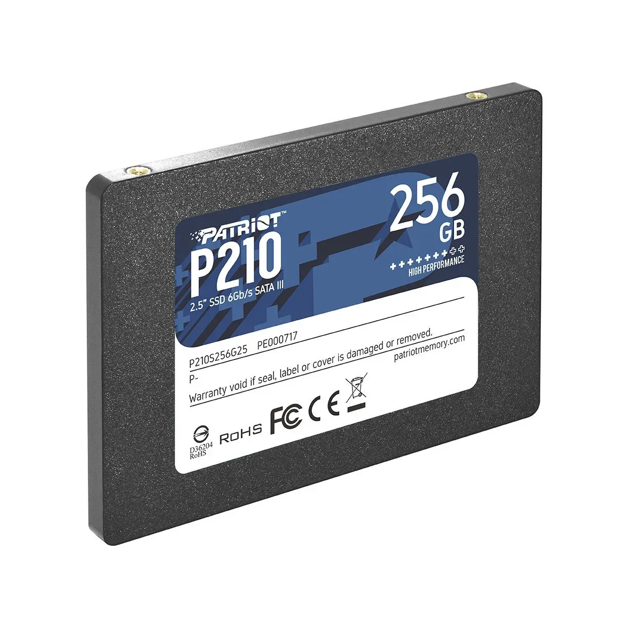 Твердотельный накопитель SSD 256 Gb SATA 6Gb/s Patriot P210 P210S256G25 2.5" 3D TLC — фото 2
