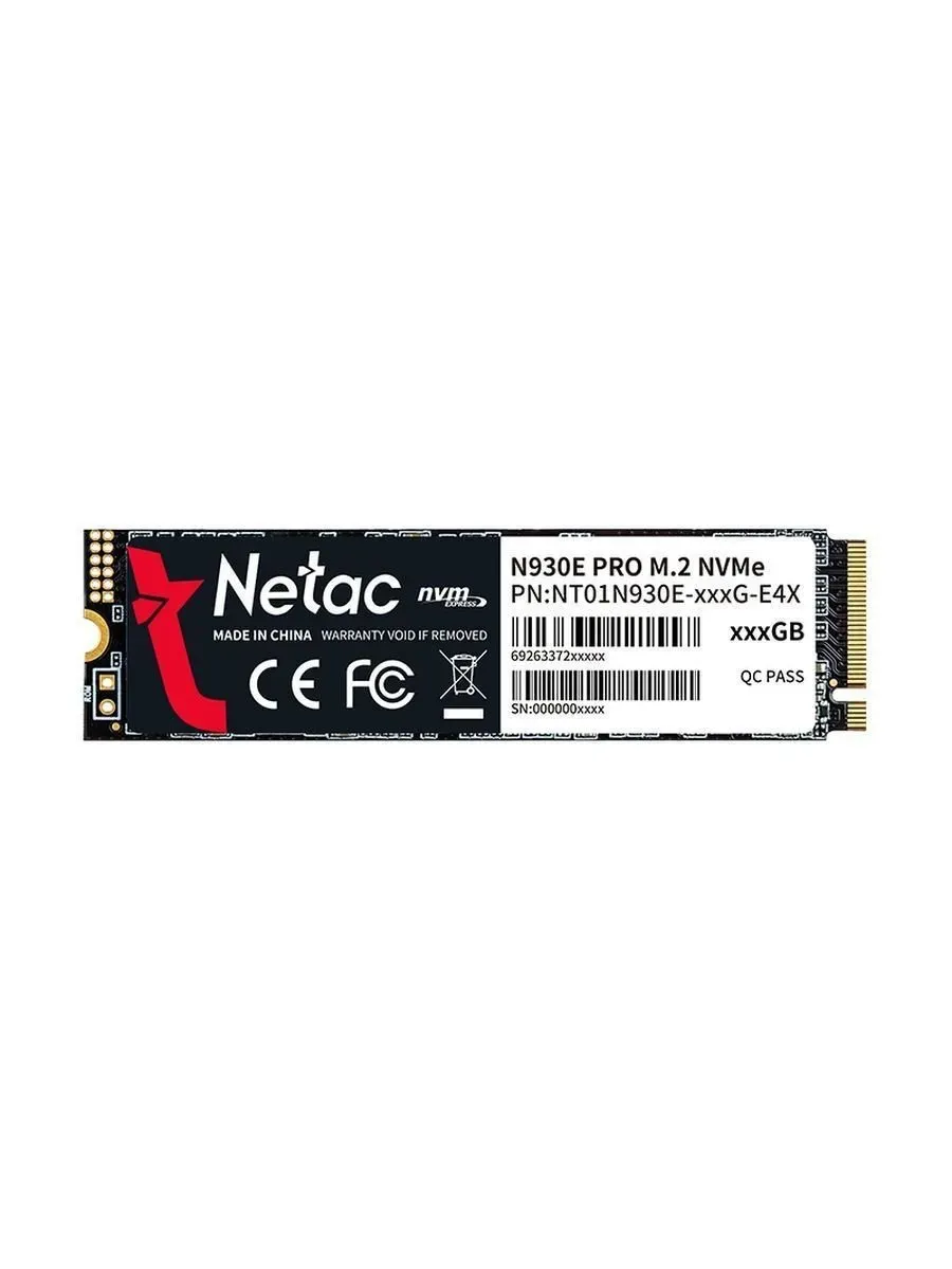 Netac N930E Pro PCIe 3 x4 M.2 2280 NVMe 3D NAND SSD 256GB, R/W up to 2040/1270MB/s — фото 2