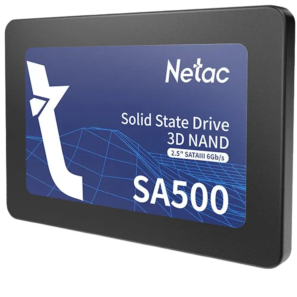 Твердотельный накопитель SSD 256Gb, SATA 6 Gb/s, Netac SA500, 2.5", 3D TLC, 520R/450W — фото 2