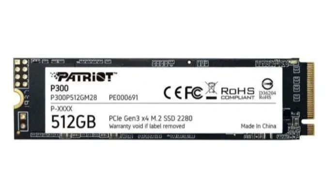 Твердотельный накопитель SSD 512 Gb M.2 PCI-E Patriot P300 P300P512GM28 — фото 2