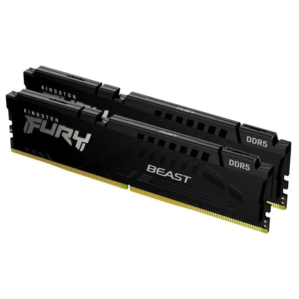 Модуль памяти Kingston Fury Beast Black EXPO KF556C36BBEK2-32 DDR5 DIMM 32Gb KIT(2x16) 5600 MHz CL36 — 32GB DDR5 5600MHz — купить в Lirotech