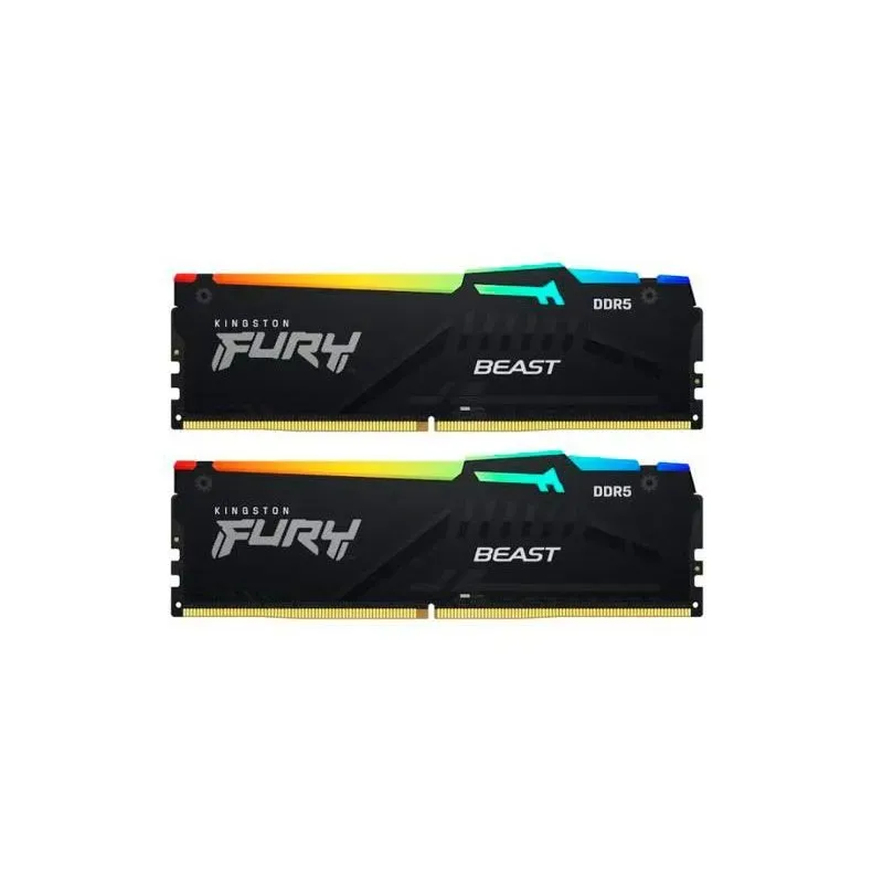 Kingston DRAM 32GB 5600MT/s DDR5 CL36 DIMM (Kit of 2) FURY Beast RGB EXPO — фото 1