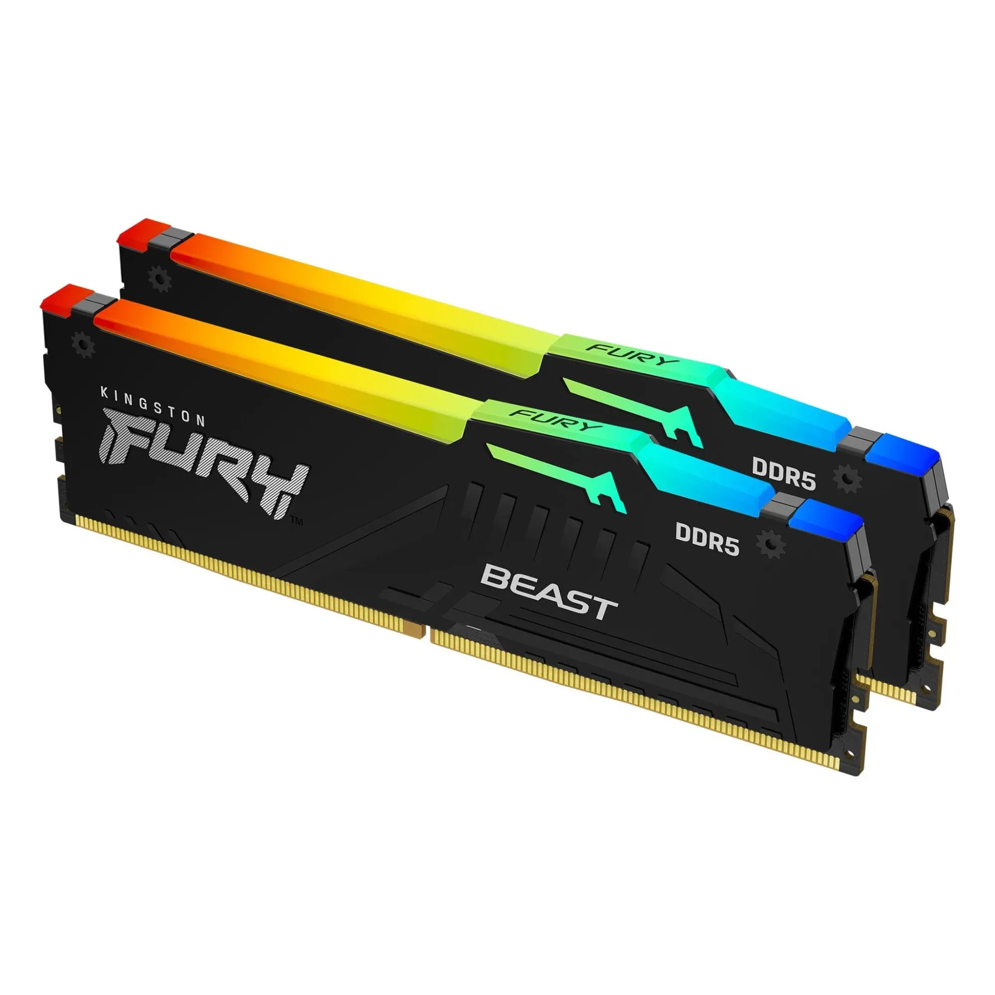 Модуль памяти Kingston Fury Beast RGB EXPO KF560C36BBE2AK2-32 DDR5 DIMM 32G KIT (2x16) 6000MHz CL36 — 32GB DDR5 6000MHz — купить в Lirotech