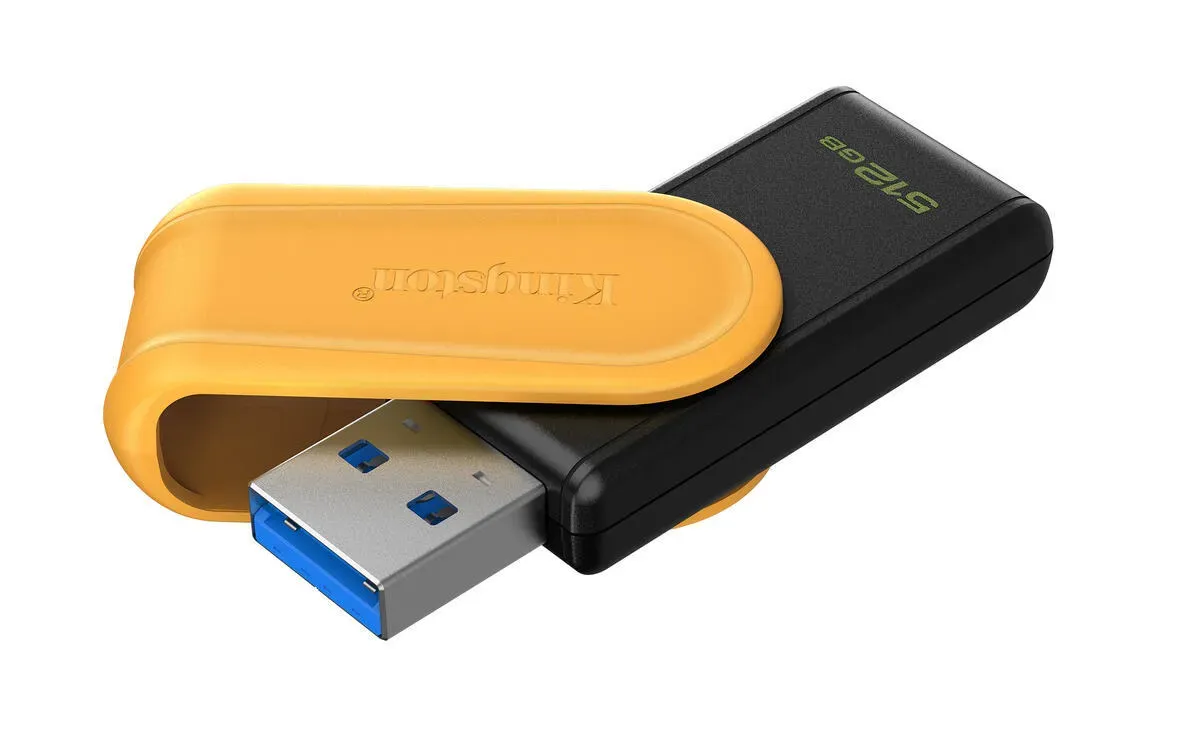 USB Флеш 512B 3.2 Kingston DTXS/512GB черный/желтый — фото 1