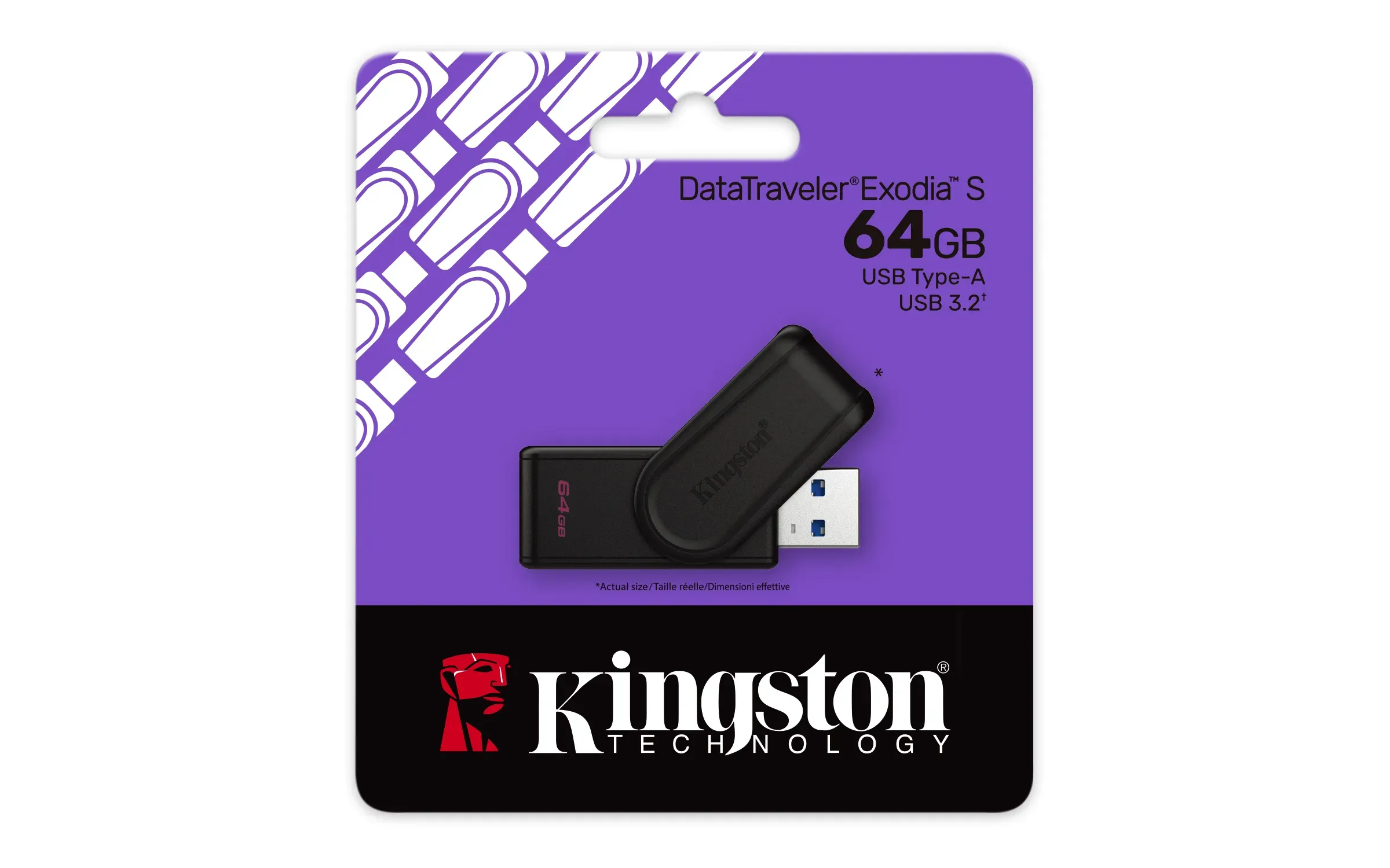 USB Флеш 64GB 3.2 Kingston DTXS/64GB черный — фото 2