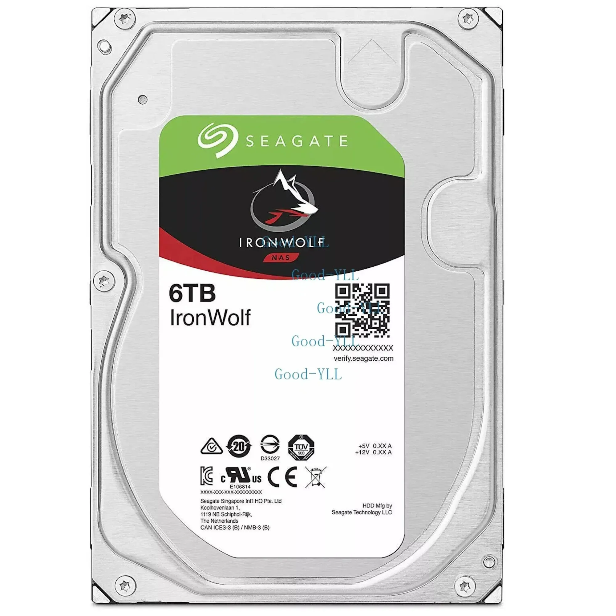 SEAGATE HDD IronWolf NAS (3.5''/6TB/SATA 6Gb/s/rpm 5400) — фото 1