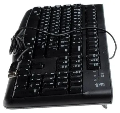 LOGITECH MK120 Corded Combo - BLACK - USB - RUS — фото 3