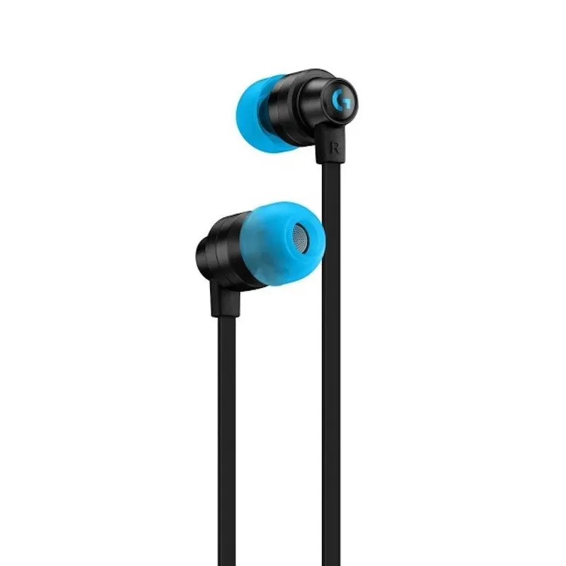LOGITECH G333 Wired Gaming Earphones - BLACK - 3.5 MM — фото 1