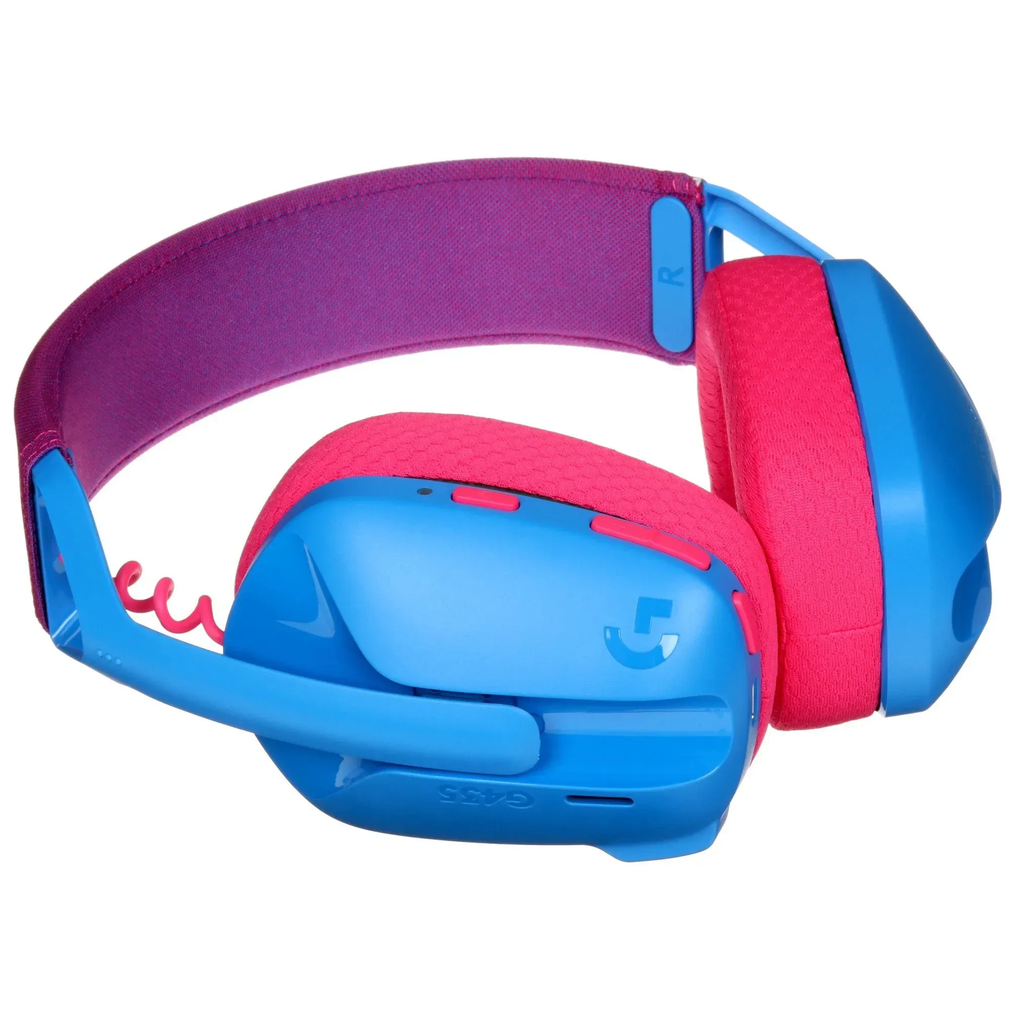 Наушники-гарнитура игровая Logitech G435 синий/розовый — фото 2