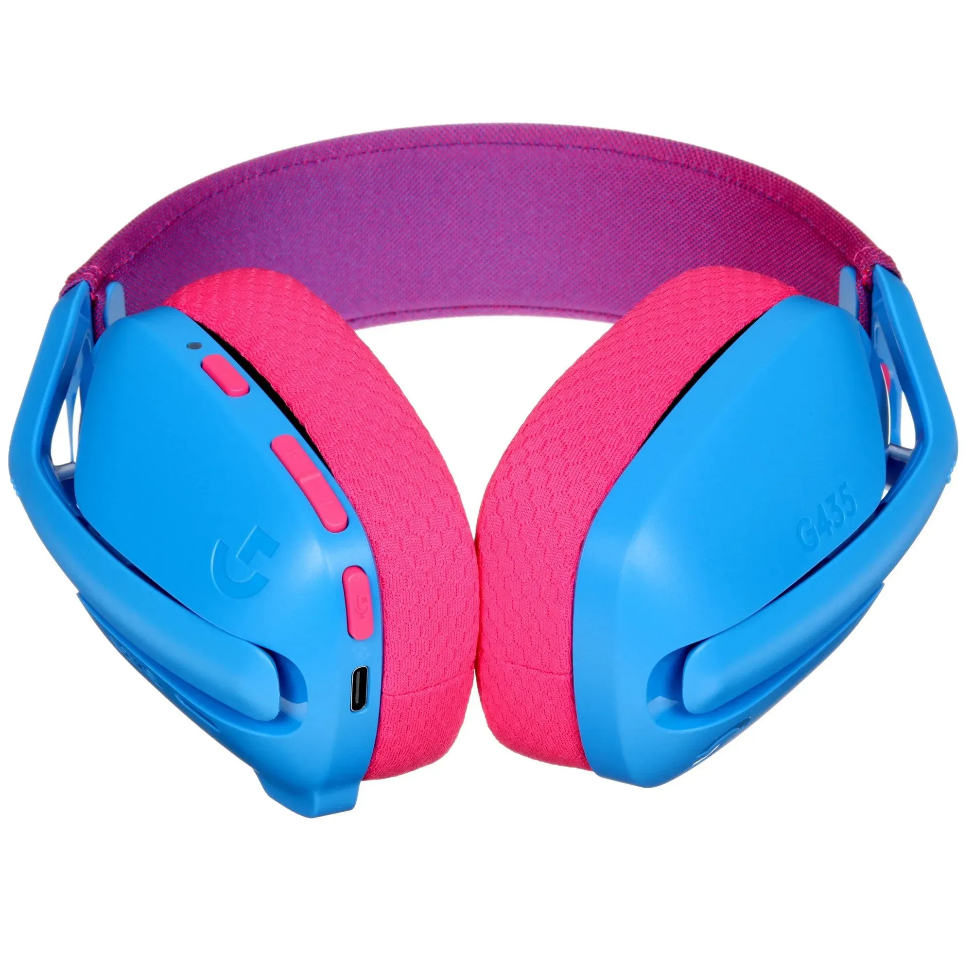 Наушники-гарнитура игровая Logitech G435 синий/розовый — фото 3