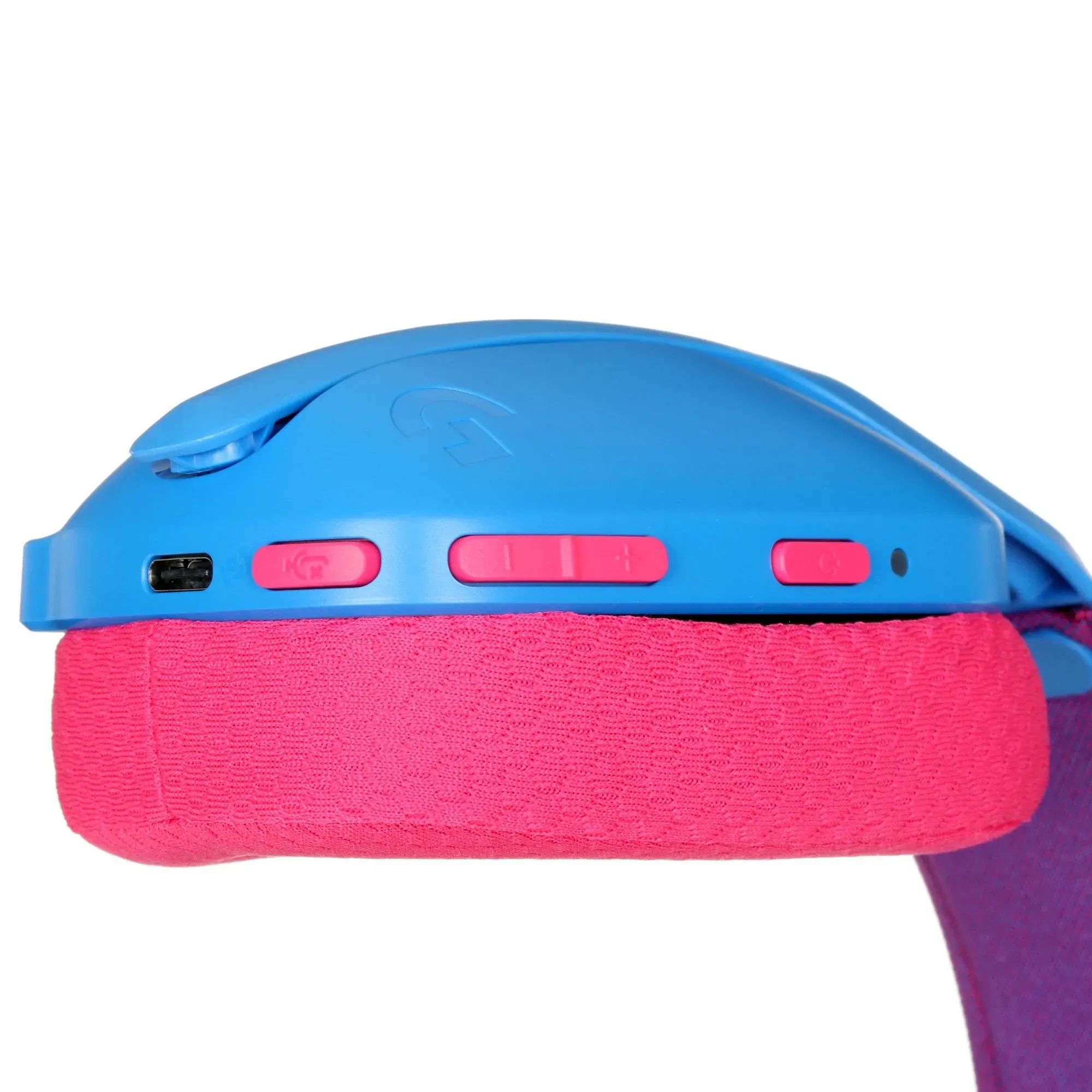 Наушники-гарнитура игровая Logitech G435 синий/розовый — фото 4
