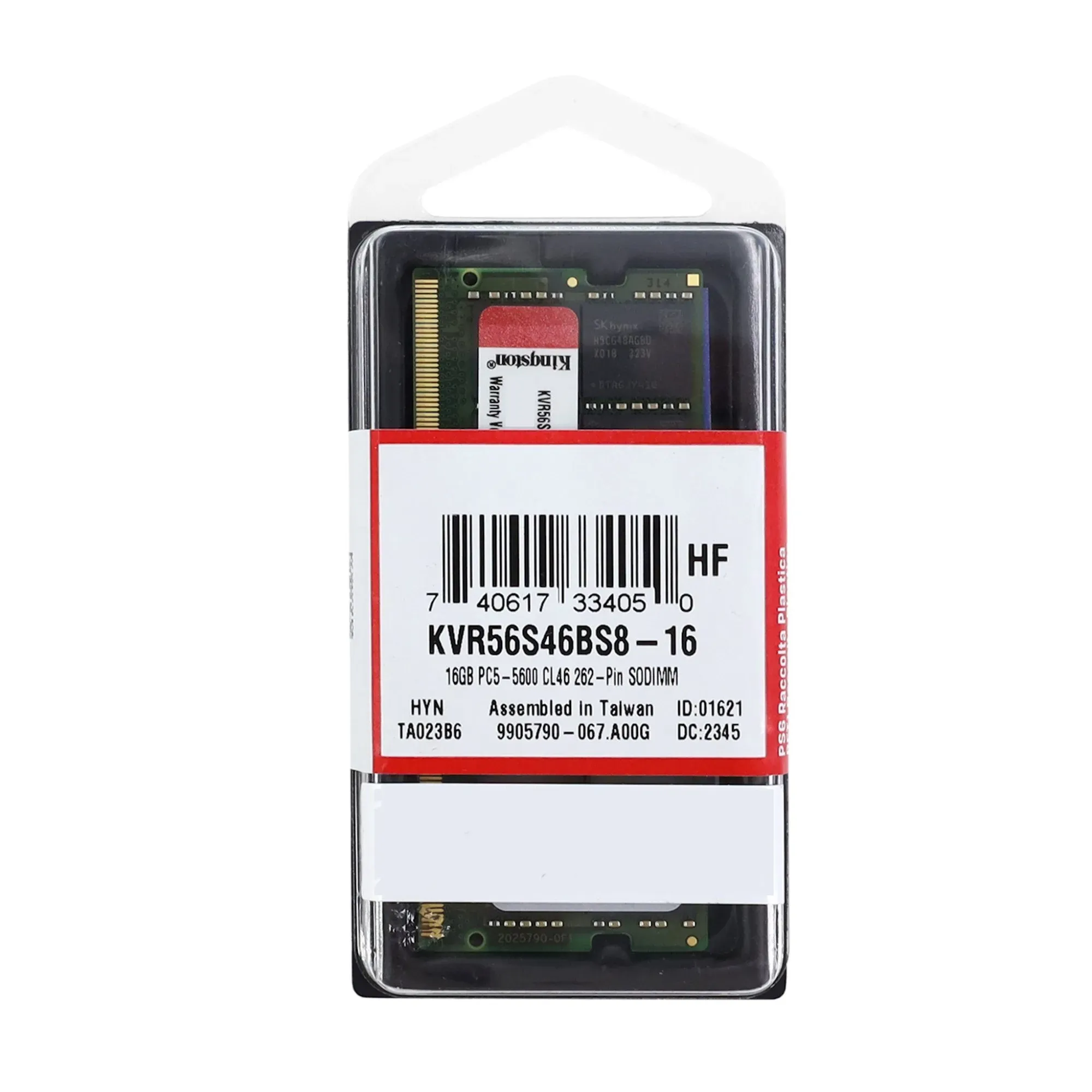 Модуль памяти Kingston KVR56S46BS8-16 DDR5 SODIMM 16Gb 5600 MHz CL46 — 16GB DDR5 5600MHz — купить в Lirotech