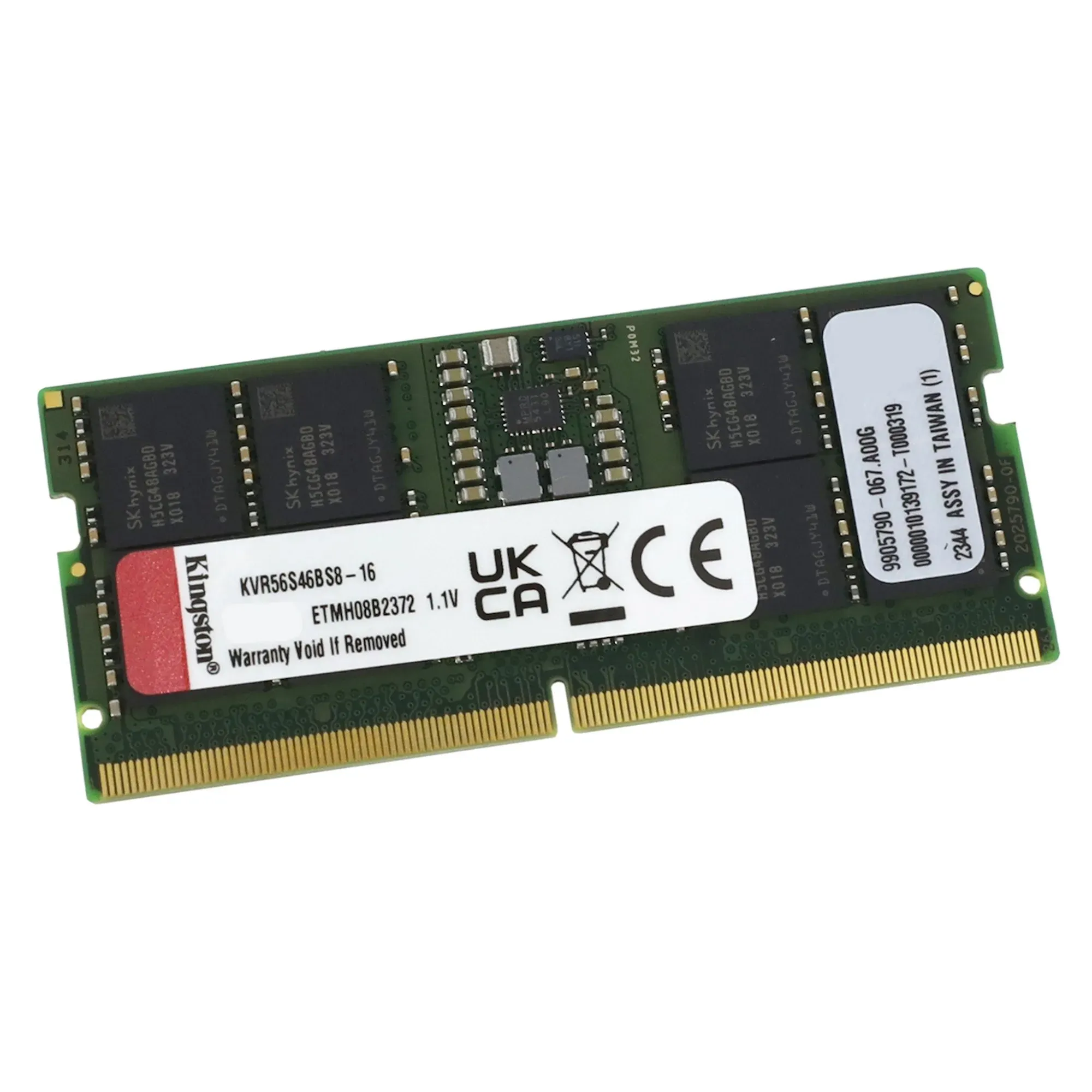 Модуль памяти Kingston KVR56S46BS8-16 DDR5 SODIMM 16Gb 5600 MHz CL46 — фото 2