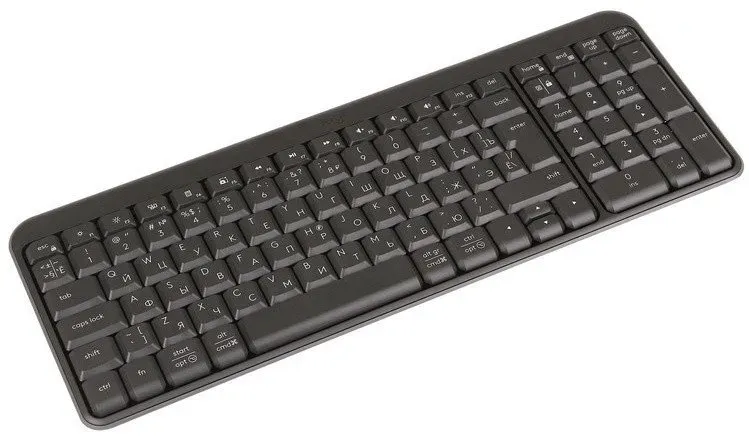 LOGITECH K250 Compact Bluetooth Wireless Keyboard - GRAPHITE - RUS - 2.4GHZ/BT - INTNL-973 — фото 2