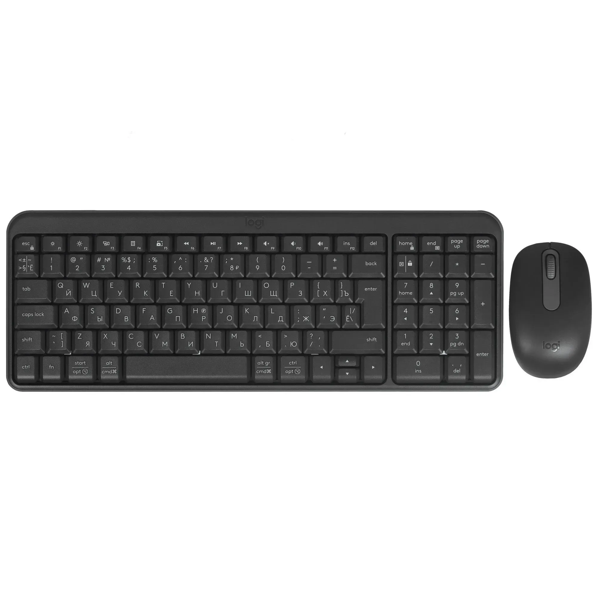 LOGITECH MK250 Compact Bluetooth Wireless Combo-GRAPHITE-RUS-2.4GHZ/BT-INTNL-973 — фото 1