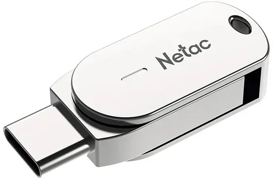 USB Флеш 32GB 3.2 Netac U785C OTG NT03U785C-032G-32PN серебристый — фото 2