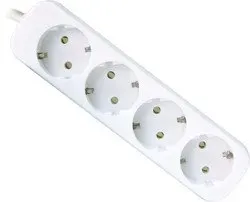 Удлинитель Defender с заземлением E418 1.8 м, 4 розетки белый — купить в Lirotech