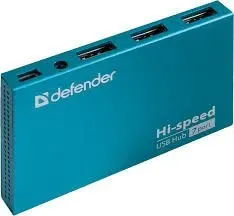 Разветвитель Defender Septima Slim USB2.0, 7портов HUB — фото 1