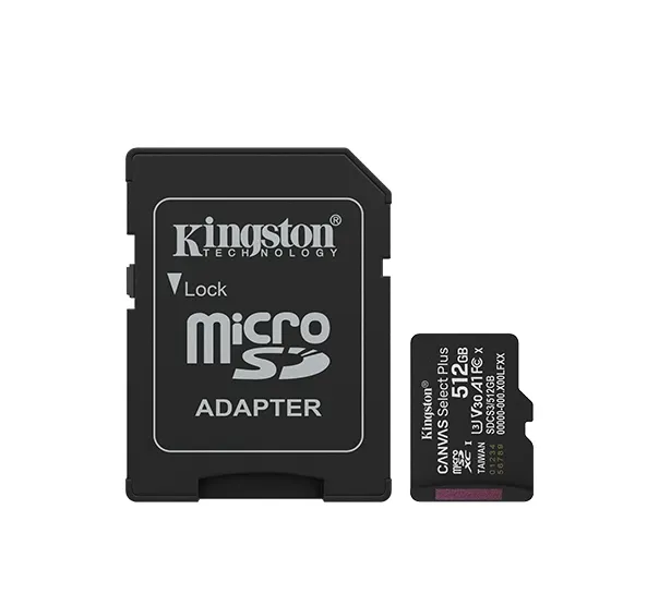 Карта памяти MicroSD 512GB Class 10 UHS-I Kingston SDCS3/512GB — купить в Lirotech