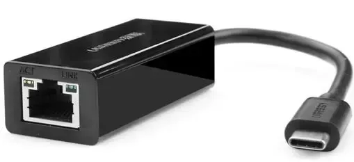 Конвертер Ugreen USB 3.1м Type C на LAN RJ-45 черный — фото 3