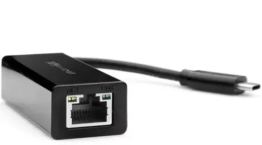 Конвертер Ugreen USB 3.1м Type C на LAN RJ-45 черный — фото 2