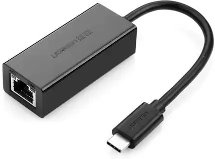 Конвертер Ugreen USB 3.1м Type C на LAN RJ-45 черный — купить в Lirotech