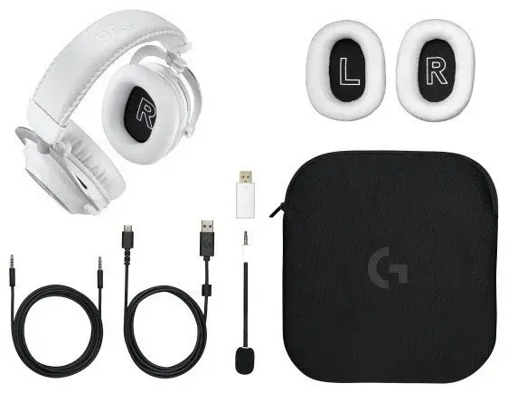 Наушники-гарнитура беспроводная Logitech G PRO X 2 белый — фото 2