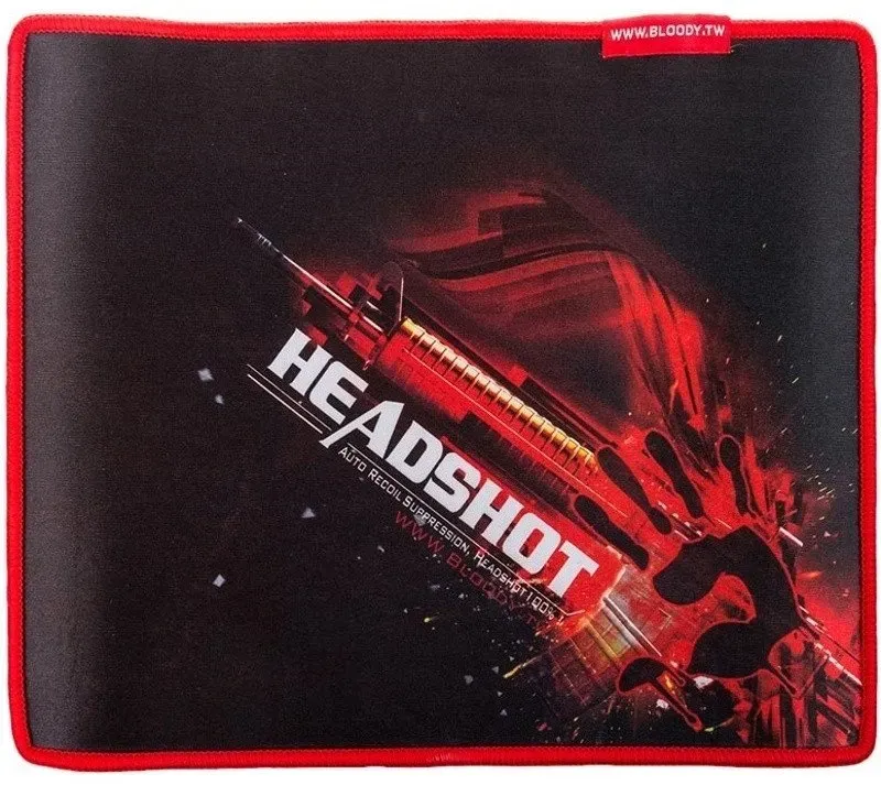 Коврик для мышки игровой Bloody B-072 275x225x4 мм черный/красный — купить в Lirotech