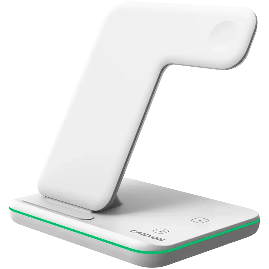 CANYON wireless charger WS-303 15W 3in1 White — фото 3