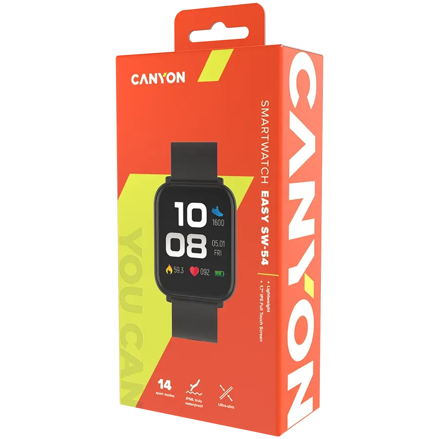 CANYON smart watch Easy SW-54 Black — фото 4