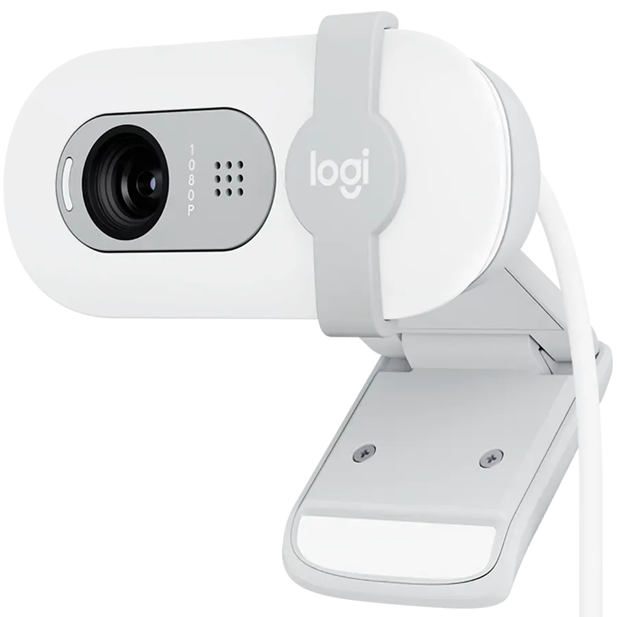 LOGITECH Brio 100 Full HD Webcam - OFF-WHITE - USB — фото 2