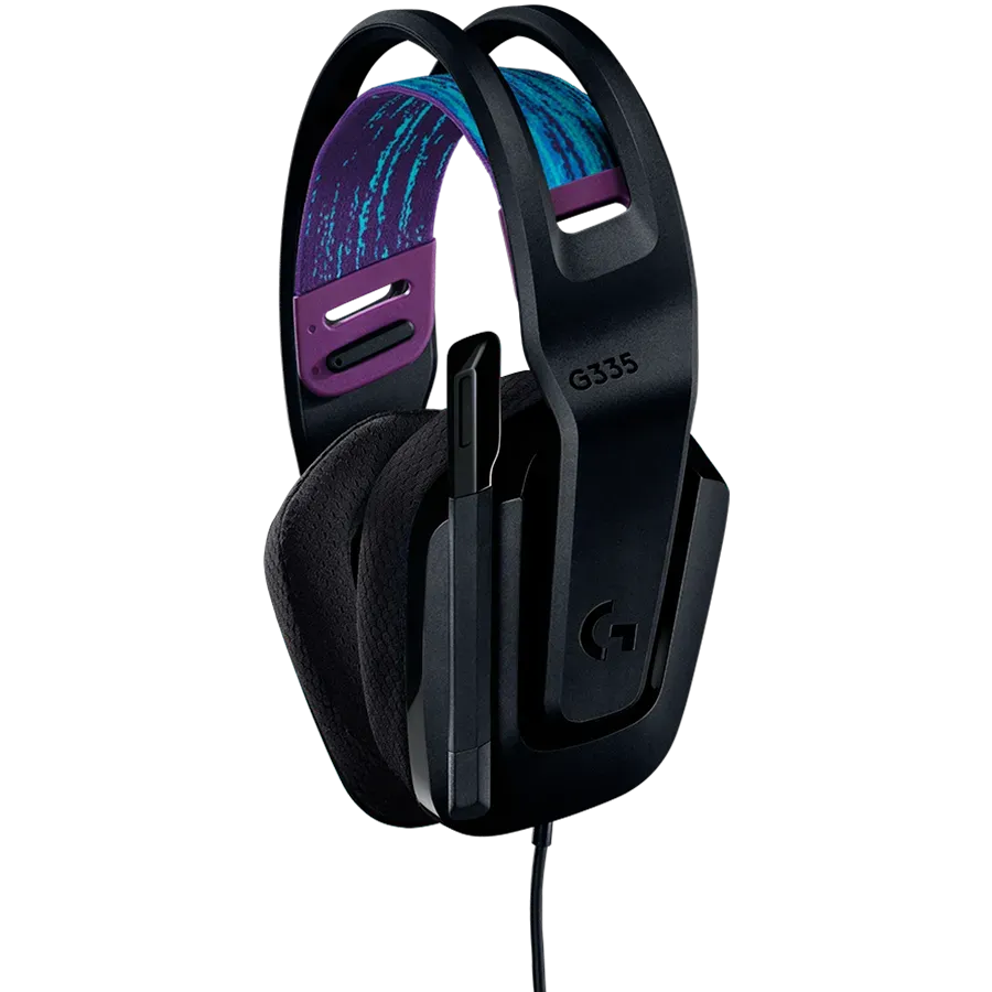 Наушники-гарнитура игровая Logitech G335 черный — фото 2
