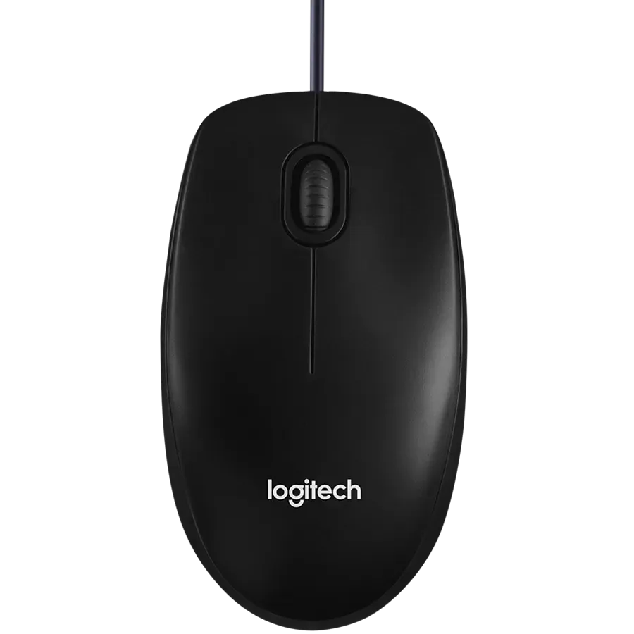 LOGITECH B100 Corded Mouse - BLACK - USB - B2B — фото 1