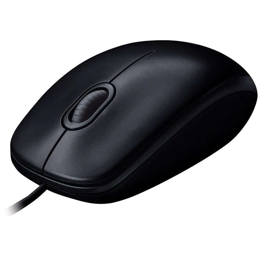LOGITECH B100 Corded Mouse - BLACK - USB - B2B — фото 2