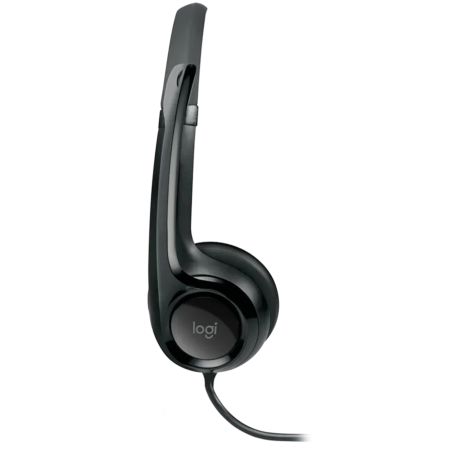 Наушники-гарнитура Logitech HEADSET H390 черный — фото 3
