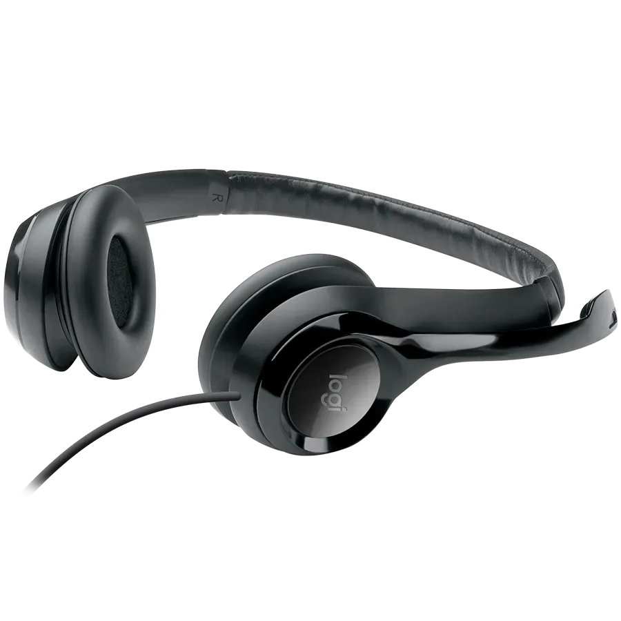 Наушники-гарнитура Logitech HEADSET H390 черный — фото 4