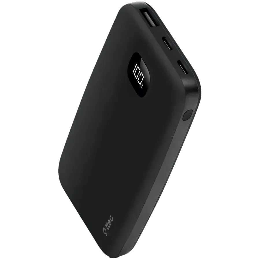 ttec ChargeUp Pro LCD 10.000mAh PD 20W Powerbank Black — купить в Lirotech