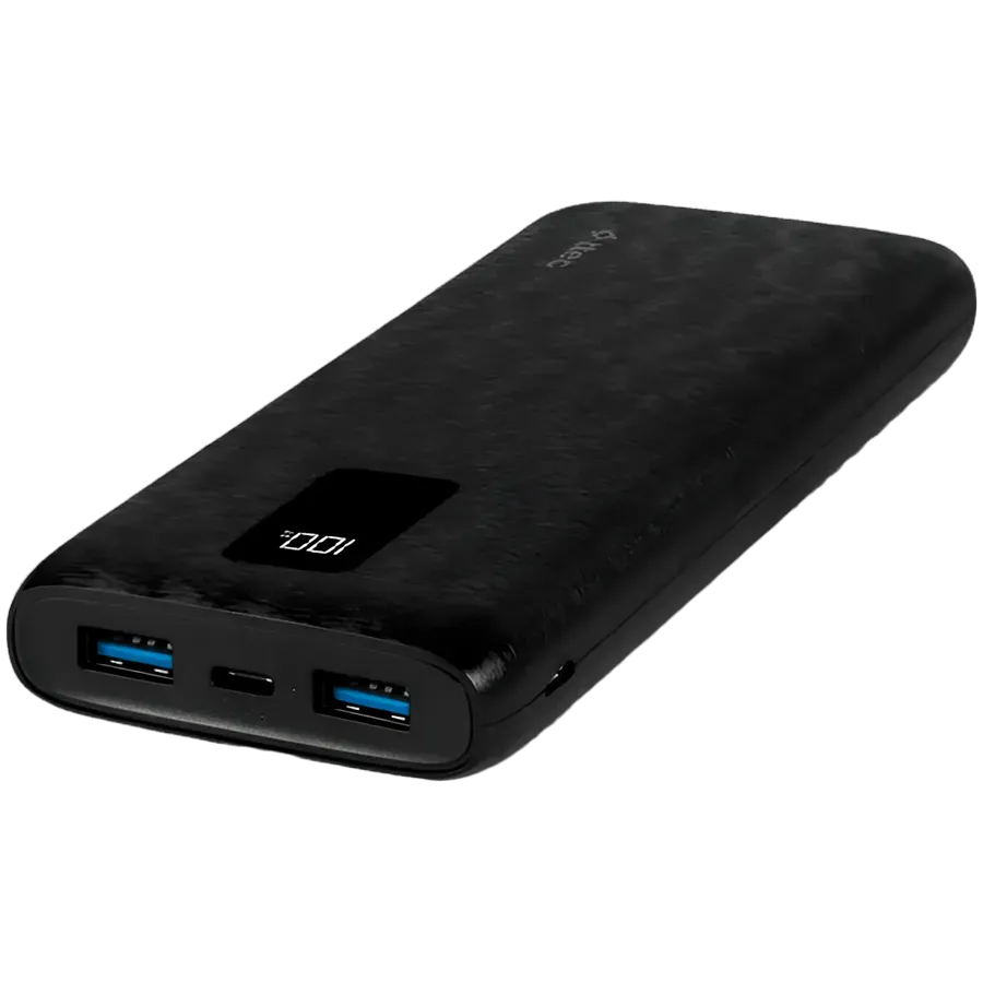 ttec PowerSlim Trio LCD 10.000mAh PD 22,5W Powerbank withTrio Cable Black — купить в Lirotech
