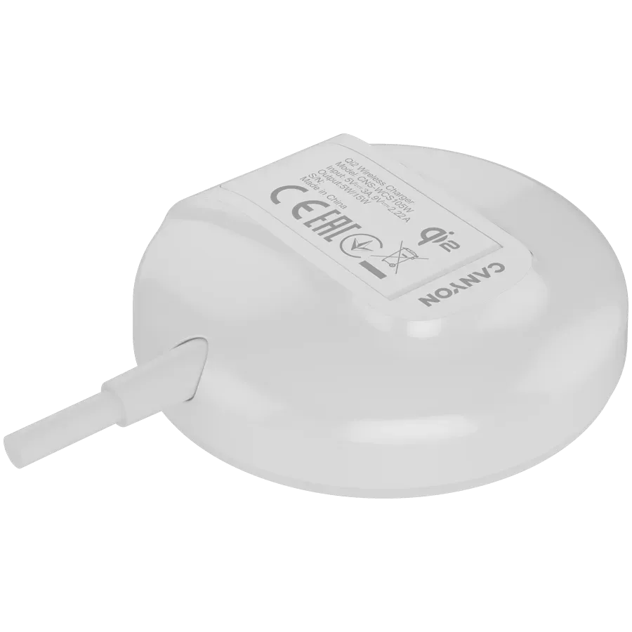 CANYON wireless charger WS-105 15W Qi2 White — фото 6