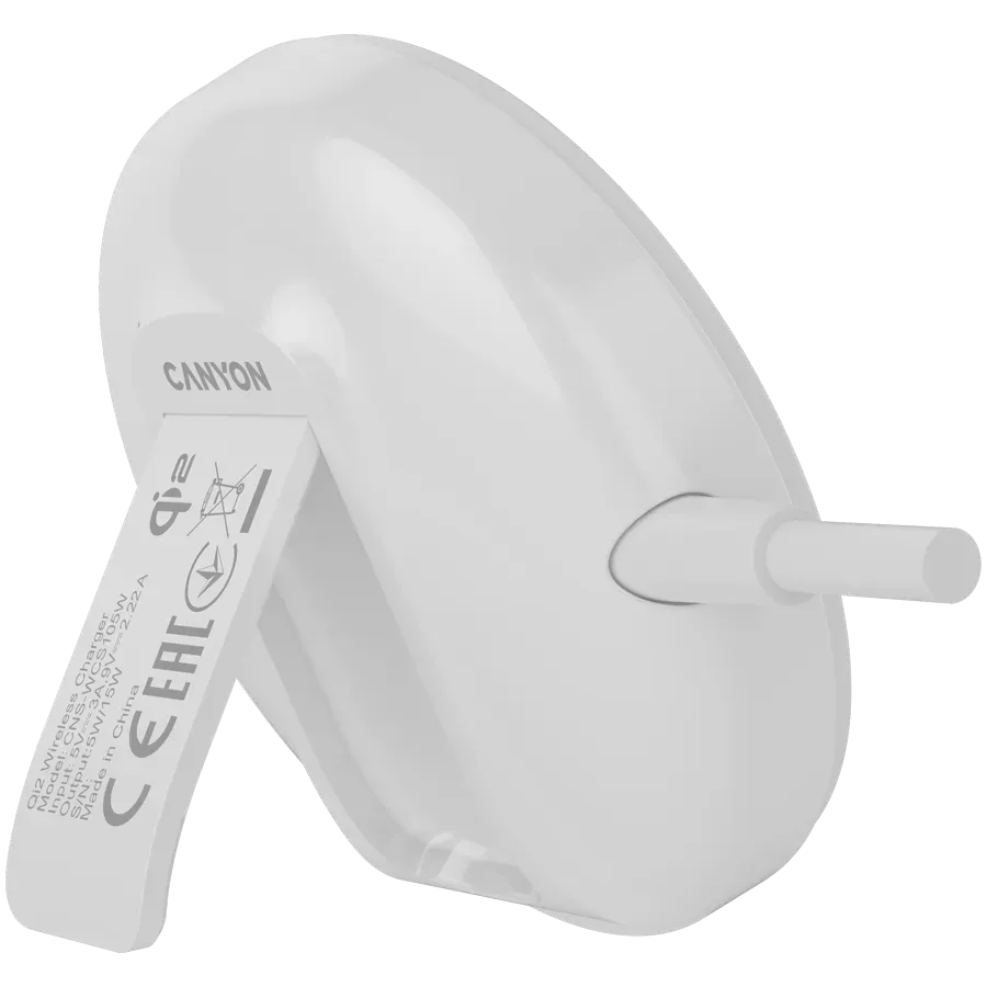 CANYON wireless charger WS-105 15W Qi2 White — фото 3