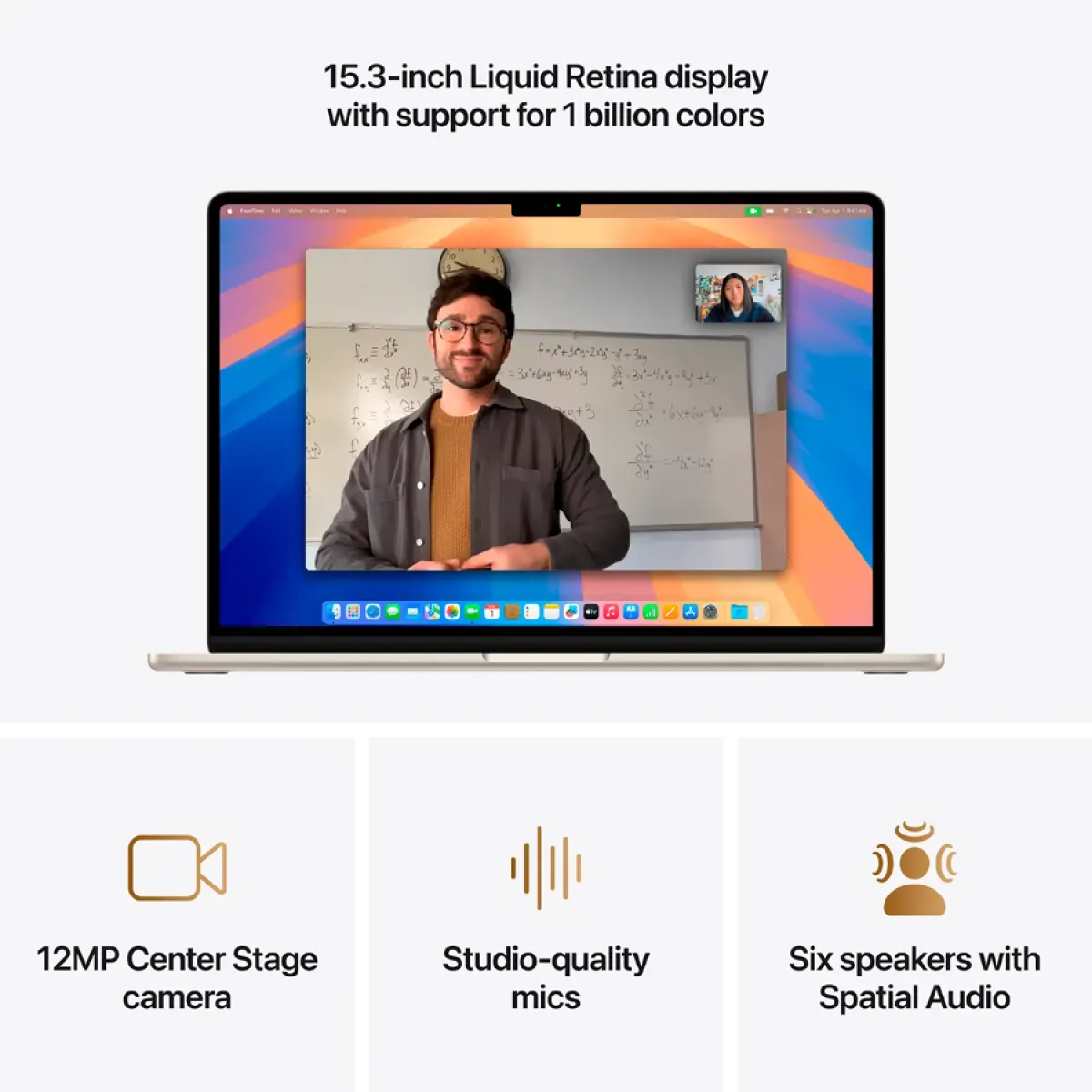 15-inch MacBook Air: Apple M4 chip with 10-core CPU and 10-core GPU, 24GB, 512GB SSD - Starlight,Model A3241 — фото 7