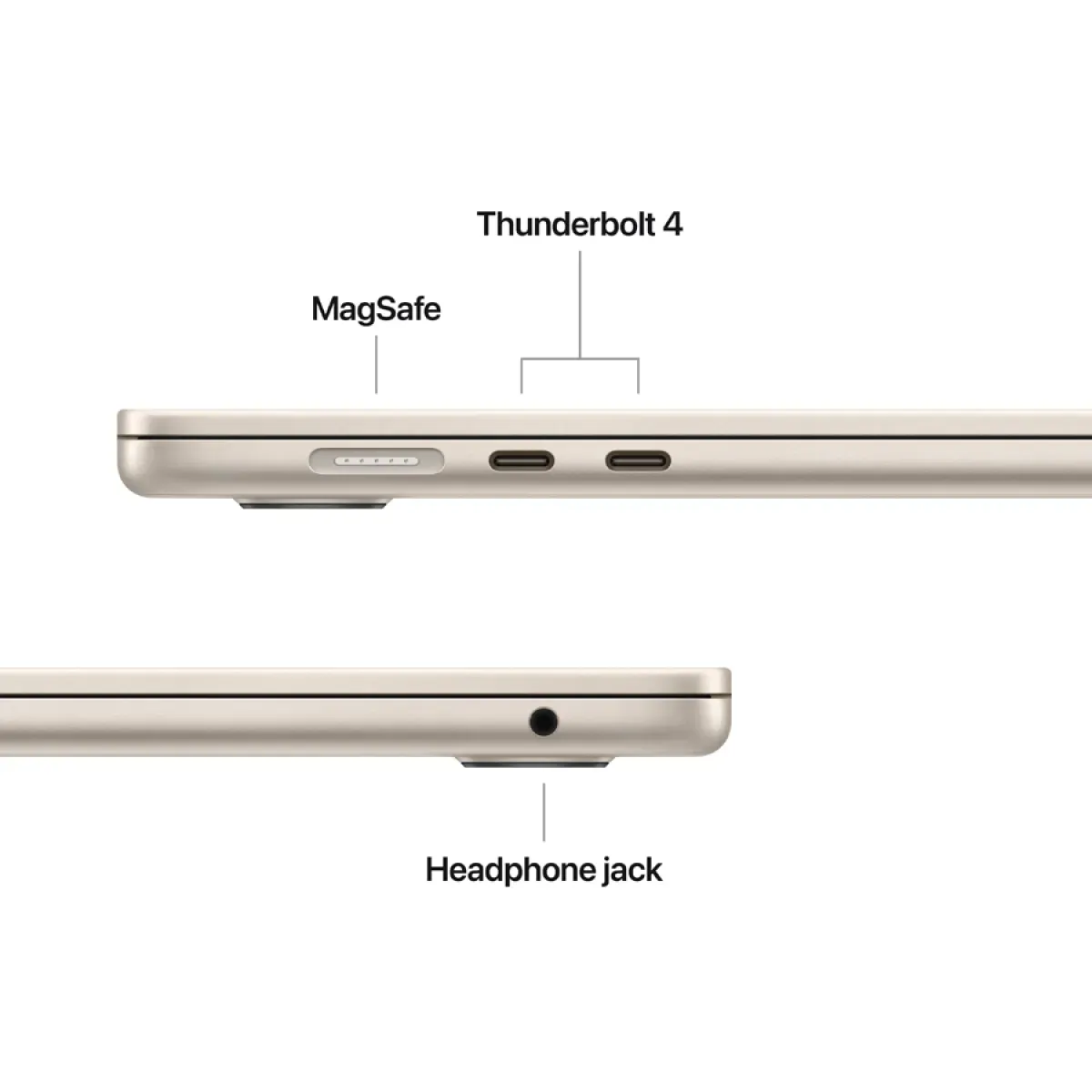 15-inch MacBook Air: Apple M4 chip with 10-core CPU and 10-core GPU, 24GB, 512GB SSD - Starlight,Model A3241 — фото 9