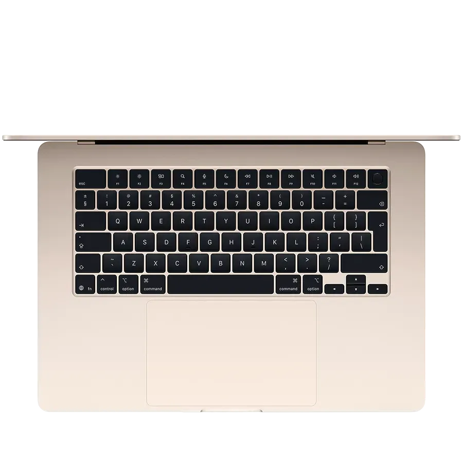 15-inch MacBook Air: Apple M4 chip with 10-core CPU and 10-core GPU, 24GB, 512GB SSD - Starlight,Model A3241 — фото 2