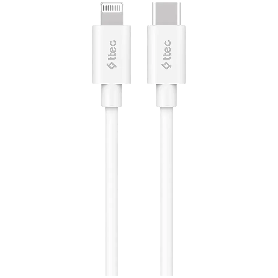 ttec Type-C - Lightning Fast Charging Cable 150cm , White — купить в Lirotech
